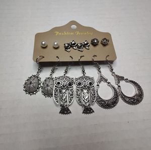 Fashion Earrings Boho 6 Pairs